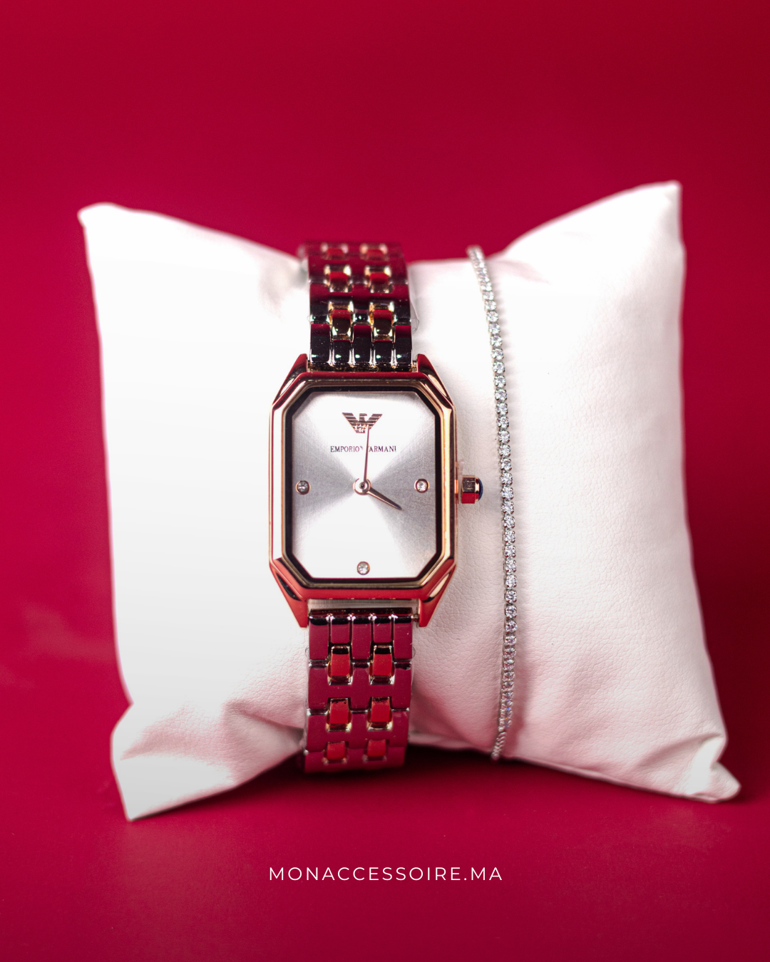 Pack Armani Montre & Bracelet