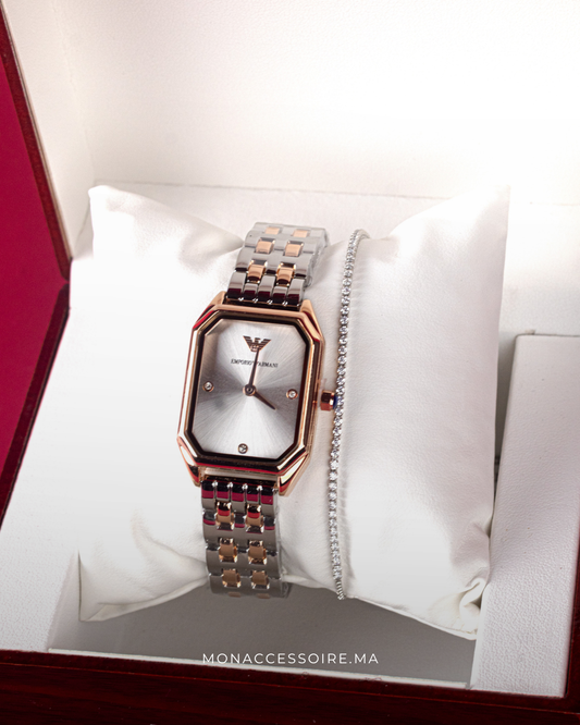 Pack Armani Montre & Bracelet